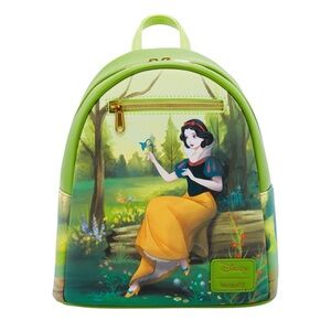 NEW Loungefly Disney Snow White & The Seven Dwarfs Animals Mini Backpack